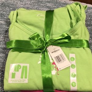 Kim Rogers New Three Piece Pajama Set Large